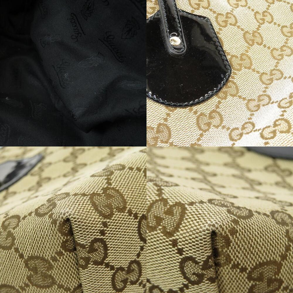 Gucci Jolie tote bag beige GG canvas patent leather trim - Picture 9 of 11